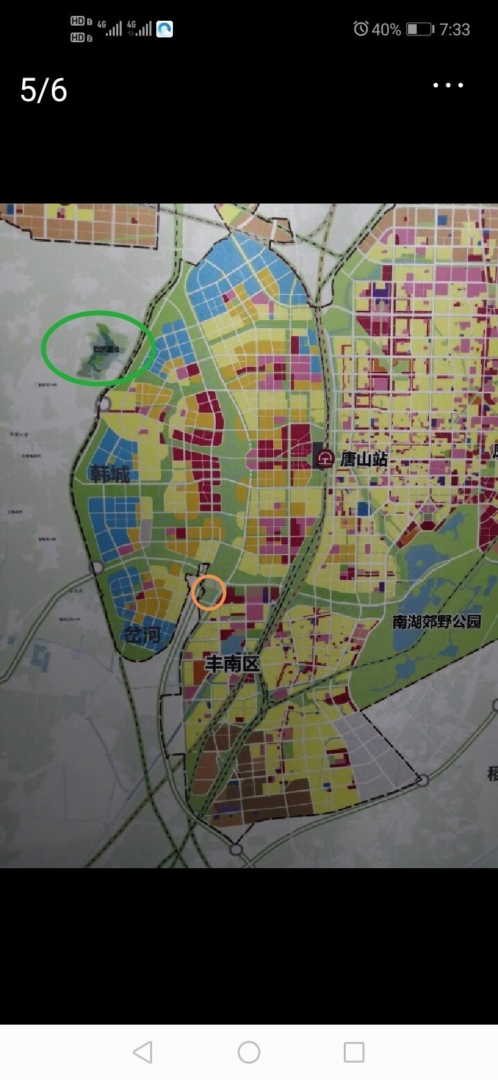 规划图的局部调整,这个村庄未来也将被安置到丰南城区的西南环线以东